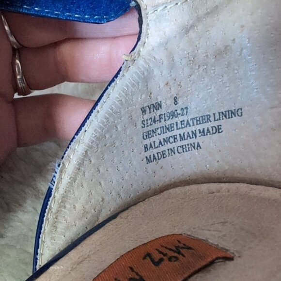 Miz Mooz Genuine Leather Patent Cutout Boho Chic Ankle Strap Mary Jane Wedges 8 - Picture 5 of 6